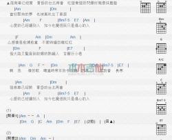 黄昏的台北_吉他谱_江蕙