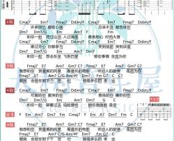 余佳运《和你》吉他谱(C调)-Guitar Music Score