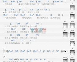 梁静茹《半个月亮》吉他谱-Guitar Music Score
