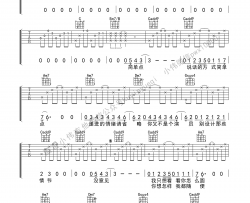 演员吉他谱_薛之谦_C调女生版_吉他弹唱六线谱