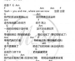 前面路口停吉他谱-邓福如/小宇-弹唱和弦谱