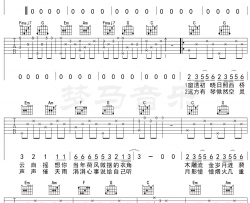 清明雨上吉他谱 许嵩 C调带前奏间奏