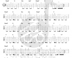 【指弹】张学友《我真的受伤了》指弹吉他谱 独奏六线谱 附带教学视频 Guitar Tabs