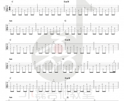 【指弹谱】赵雷《南方姑娘》指弹吉他谱 吉他独奏谱 Guitar Tabs