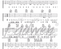 房间 刘瑞琦《超时空同居》插曲 图片谱完整版 吉他谱 刘瑞琦 吉他图片谱 高清