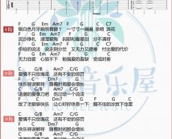 萧萧,林俊杰《握不住的他》吉他谱(C调)-Guitar Music Score