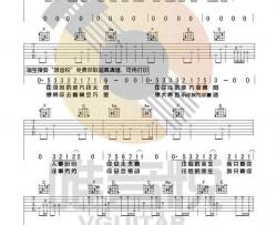 往后余生吉他谱 C调简单版-王贰浪