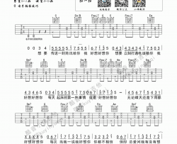 朱主爱《好想你》吉他谱 C调 简单版