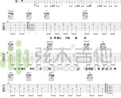 林俊杰《那些你很冒险的梦》吉他谱(F调)-Guitar Music Score