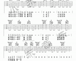 吴京《风去云不回》吉他谱_原版弹唱谱_战狼2主题曲