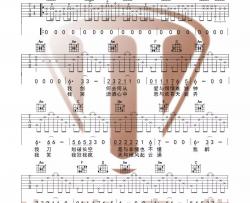 周华健《刀剑如梦》吉他谱(C调)-Guitar Music Score