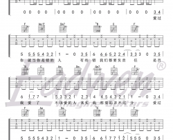 庄心妍《再见只是陌生人》吉他谱(F调)-Guitar Music Score