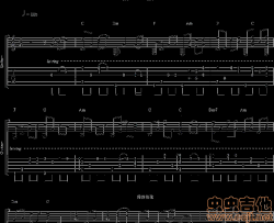 新闻联播结尾曲|吉他谱|图片谱|高清|综艺