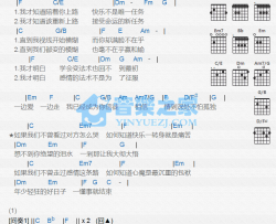 信徒吉他谱 G调和弦谱-张卫健