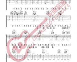 【C调版】王靖雯不胖《会吗》吉他谱 弹唱六线谱 高清图片谱 Guitar Tabs