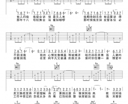 浮夸 陈奕迅 G调弹唱谱标准版 吉他谱 陈奕迅 吉他图片谱 高清