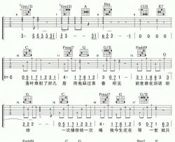 醉赤壁吉他谱 A调-小叶歌吉他编配-林俊杰