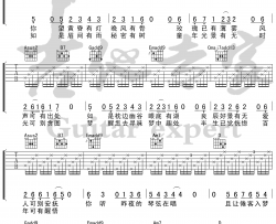 梦乡吉他谱 G调弹唱谱 陈鸿宇