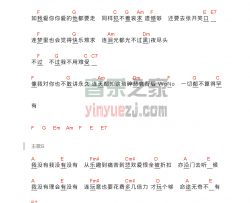 我什么都没有吉他谱 C调和弦谱-陈奕迅