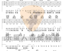 需要人陪吉他谱_王力宏_C调完美版_高清图片谱