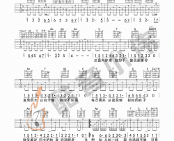 《父亲》吉他谱 C调 中级版 筷子兄弟
