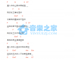 下雨了吉他谱 C调和弦谱-薛之谦