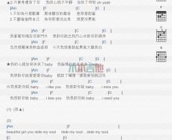 我想对你说baby_吉他谱_王绎龙