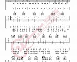 桥边姑娘吉他谱  C调指法-无限延音编配版本-海伦