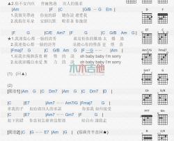 蔡诗芸《一脸清秀》吉他谱-Guitar Music Score