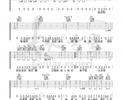 脱胎换骨吉他谱_李荣浩_C调简单版_吉他弹唱六线谱