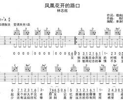 林志炫《凤凰花开的路口》吉他谱_G调吉他弹唱谱