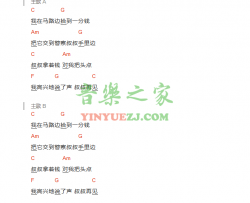 一分钱吉他谱 C调和弦谱-儿歌