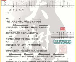 爱的魔法吉他谱 C调和弦谱-金莎