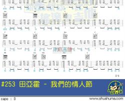 田亚霍《我们的情人节》吉他谱-Guitar Music Score