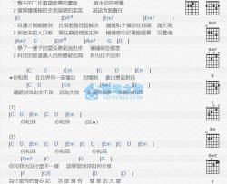 你和我吉他谱 G调版 王力宏