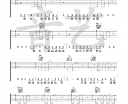 丢火车乐队《晚安》吉他谱-Guitar Music Score