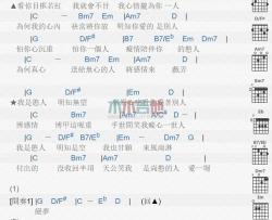 我是憨人_吉他谱_谢金燕