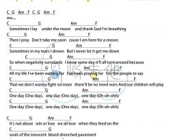 Matisyahu《one day》吉他谱(C调)-Guitar Music Score
