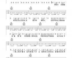 错过的烟火吉他谱_G调闷音扫弦版_周杰伦_吉他弹唱六线谱