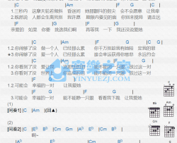 让我爱她吉他谱 C调和弦谱_音乐之家编配_倪安东