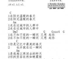 时光_尤克里里谱_许巍