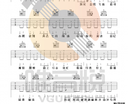 七月上 Jam阿敬 G调完整版超简单吉他谱 唯音悦制谱|吉他谱|图片谱|高清|Jam