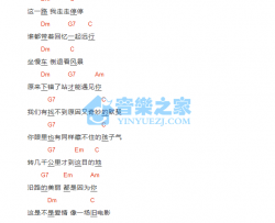 是不是爱情吉他谱 D调和弦谱_音乐之家编配_何洁