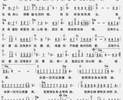 回心转意（旋律）|吉他谱|图片谱|高清|黑龙