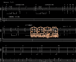 老男孩|比较完整伴奏+主旋律+歌词GTP|吉他谱|图片谱|高清|筷子兄弟