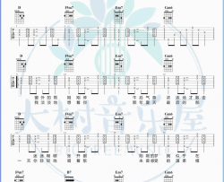 《一样的夏天》吉他谱_孙燕姿_D调六线谱_吉他弹唱教学