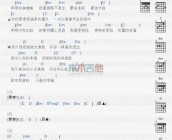 我不想把话说太清楚_吉他谱_东来东往
