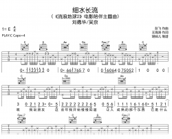 细水长流吉他谱_刘德华/吴京_C调弹唱谱_完整六线谱