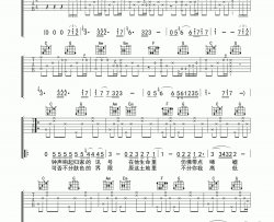 beyond 光辉岁月吉他谱 C调