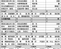 城市吉他谱-G调和弦谱-张悬